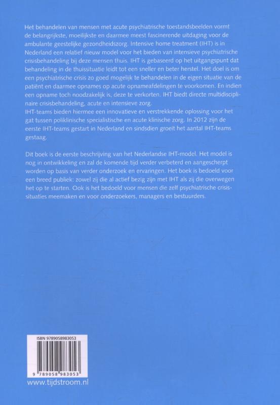 Achterkant van Handboek IHT