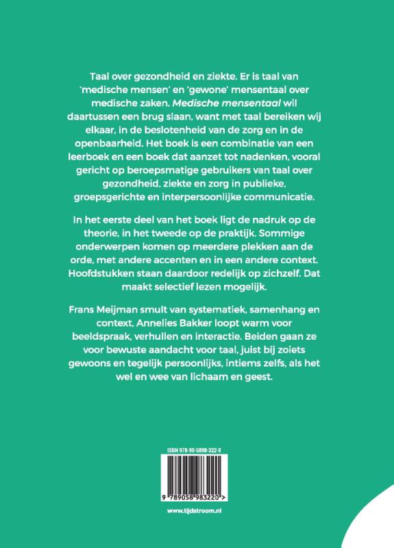 Achterkant van Medische mensentaal