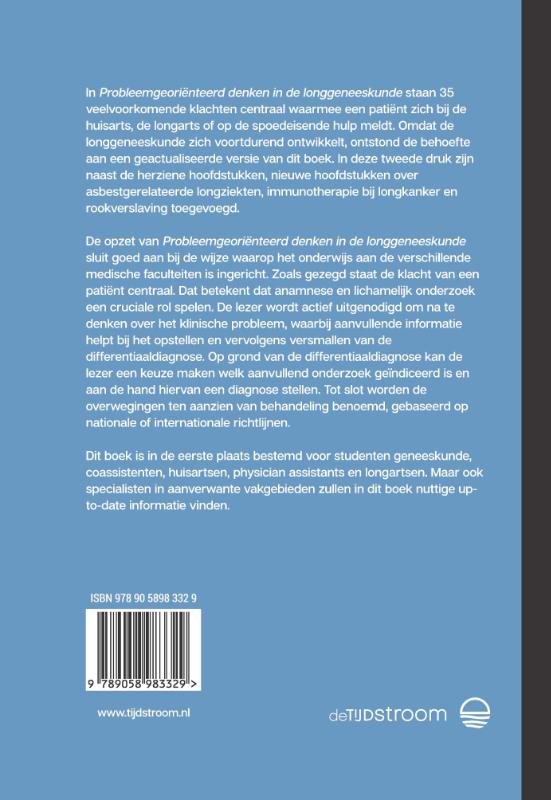 Achterkant van Probleemgeoriënteerd denken in de longgeneeskunde