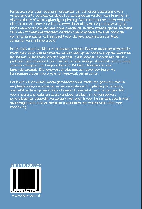 Achterkant van Probleemgeoriënteerd denken in de palliatieve zorg