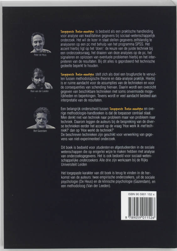 Achterkant van Toegepaste data-analyse
