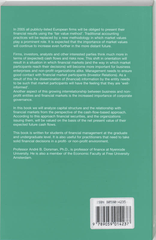 Achterkant van Long-term finance and capital markets