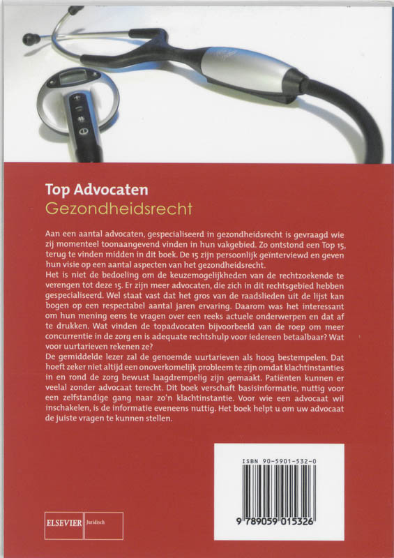 Achterkant van Gezondheidsrecht