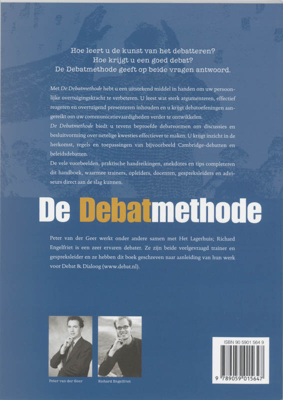 Achterkant van De Debatmethode