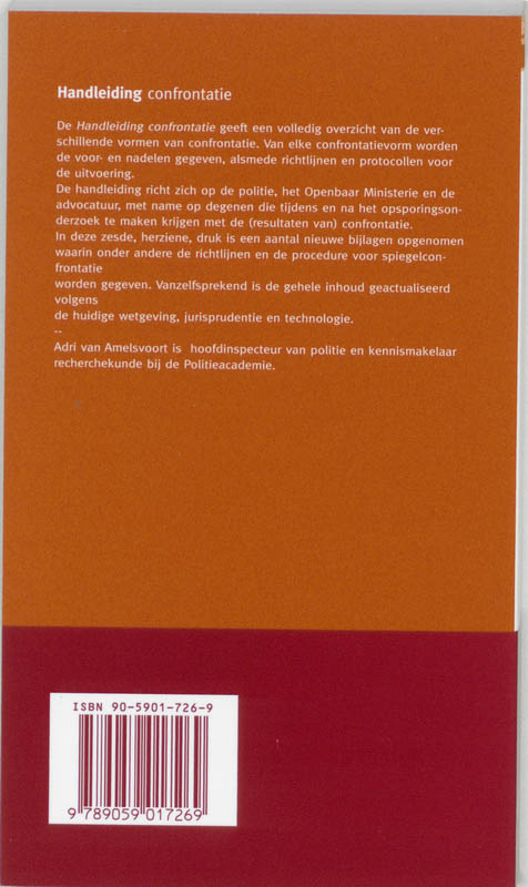 Achterkant van Handleiding Confrontatie