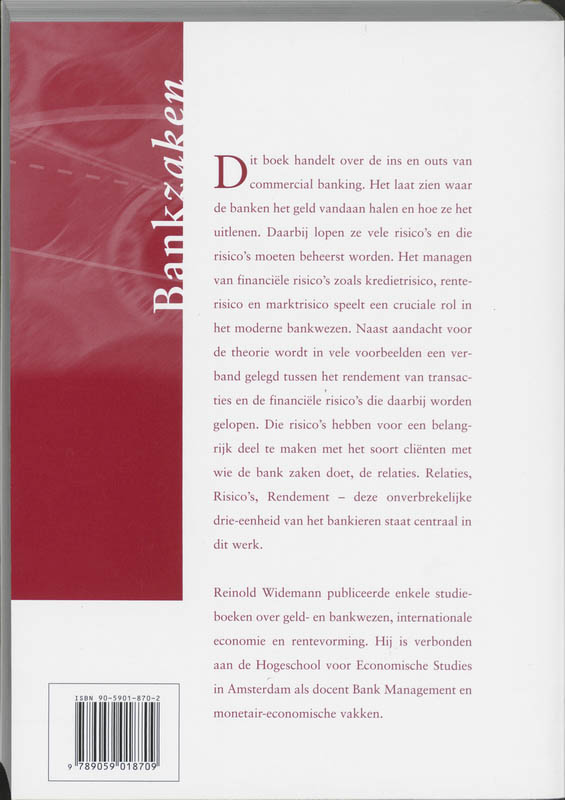 Achterkant van Bankzaken
