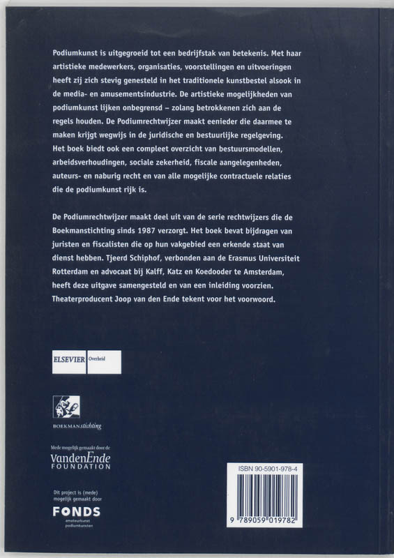 Achterkant van Podiumrechtwijzer