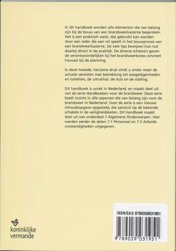 Achterkant van Het bouwen van een brandweerkazerne