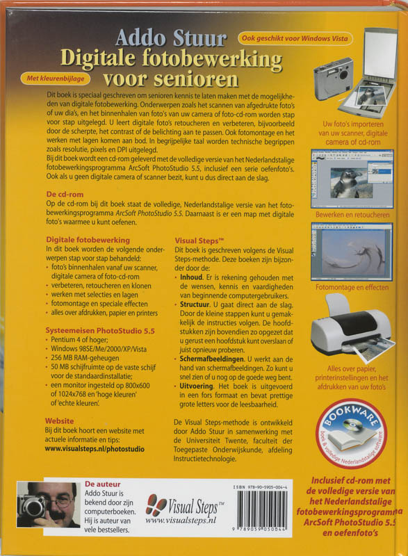 Achterkant van Digitale fotobewerking voor senioren