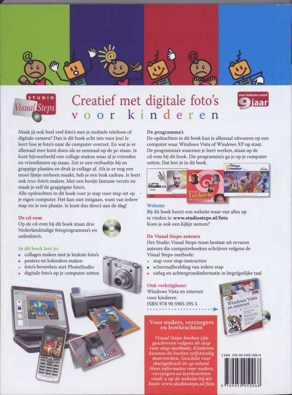 Achterkant van Creatief met digitale foto's voor kinderen