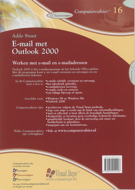 Achterkant van E-mail met Outlook 2000