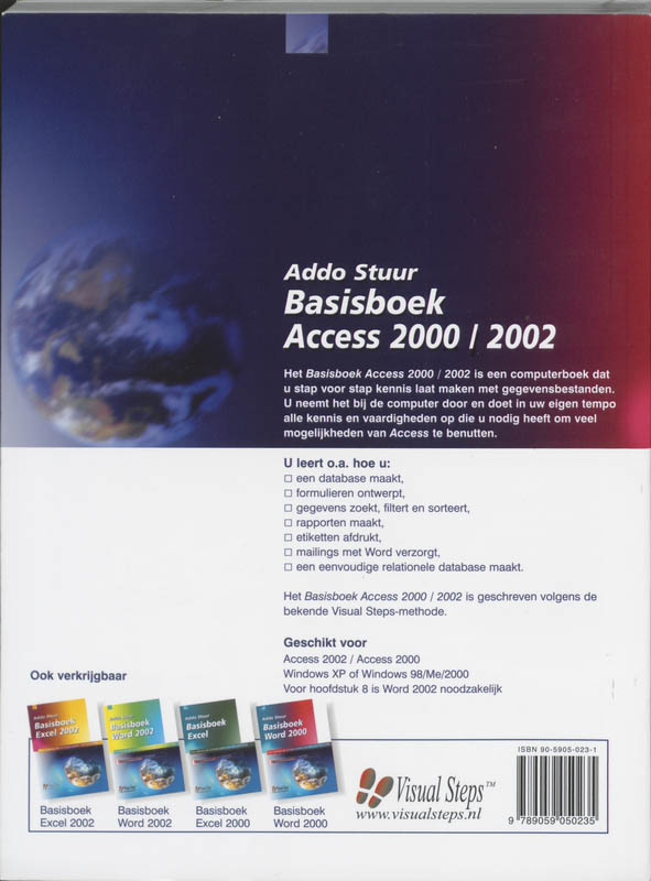 Achterkant van Basisboek Access 2000/2002
