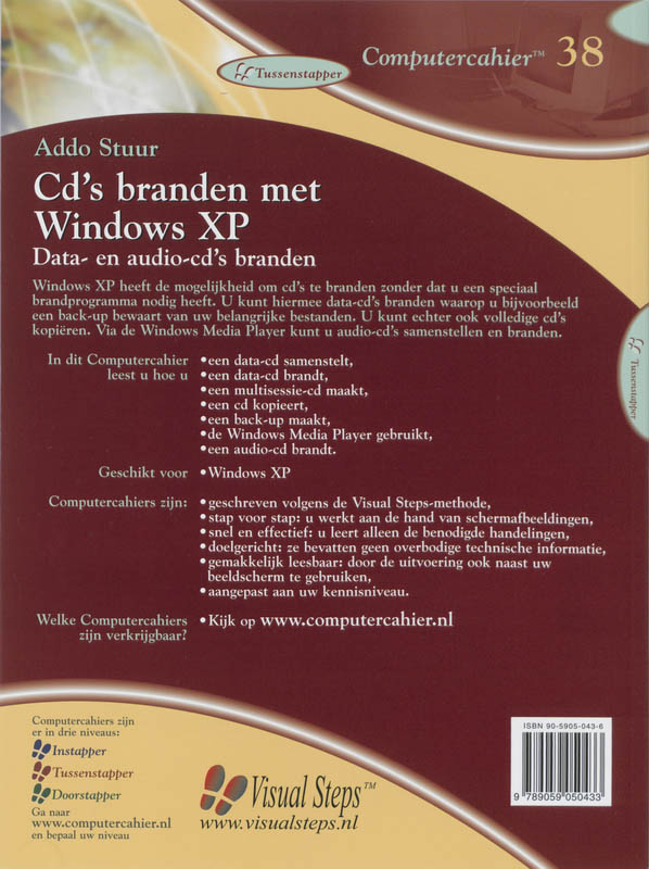 Achterkant van Cd's branden met Windows XP