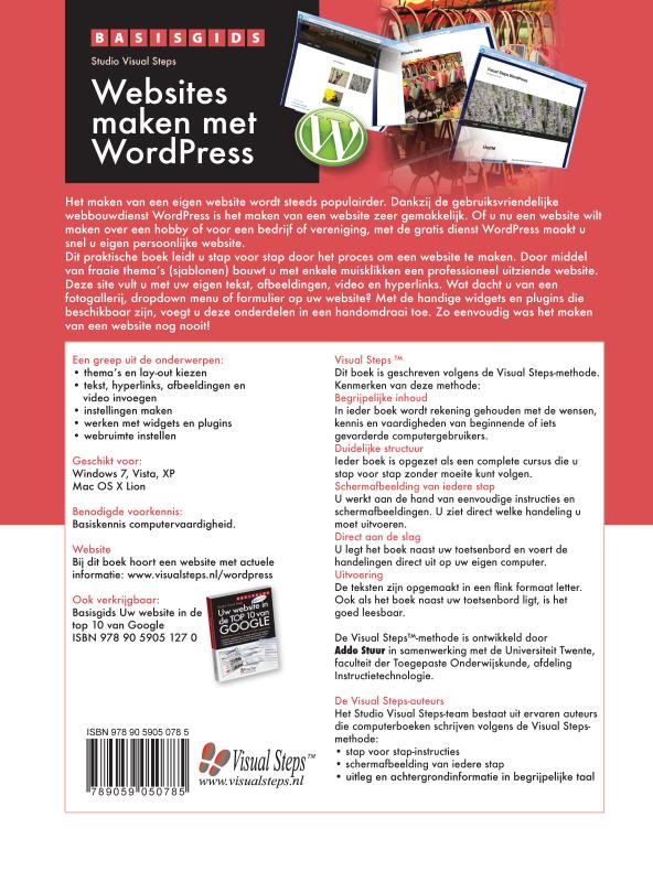 Achterkant van Basisgids websites maken met WordPress