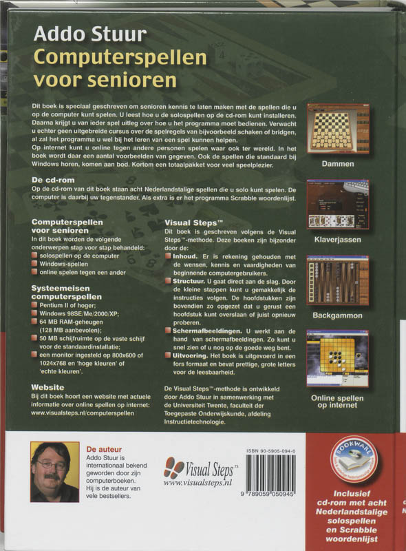 Achterkant van Computerspellen voor senioren