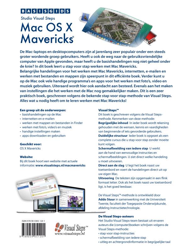 Achterkant van Basisgids Mac OS X Mavericks