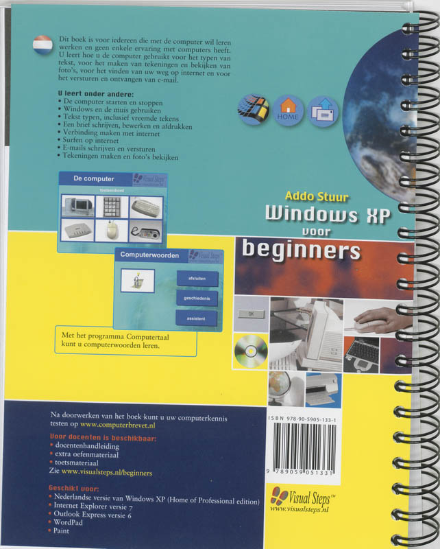 Achterkant van Windows XP voor beginners