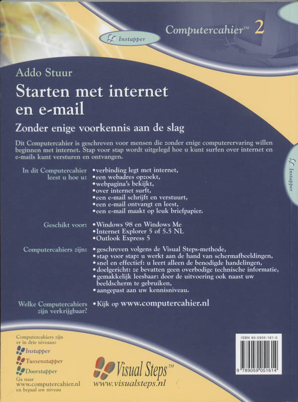 Achterkant van Starten met Internet en e-mail