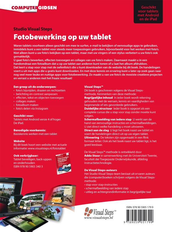 Achterkant van Fotobewerking op uw tablet