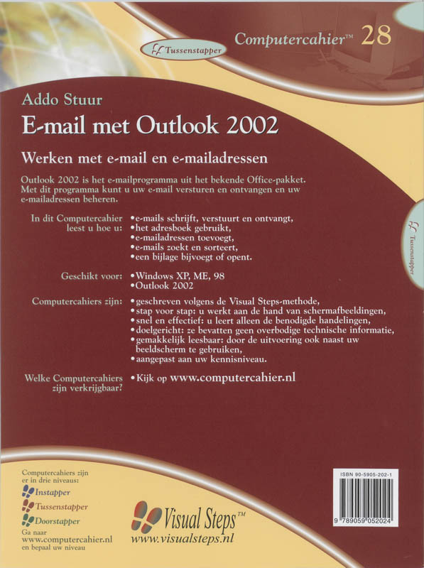 Achterkant van E-mail met Outlook 2002