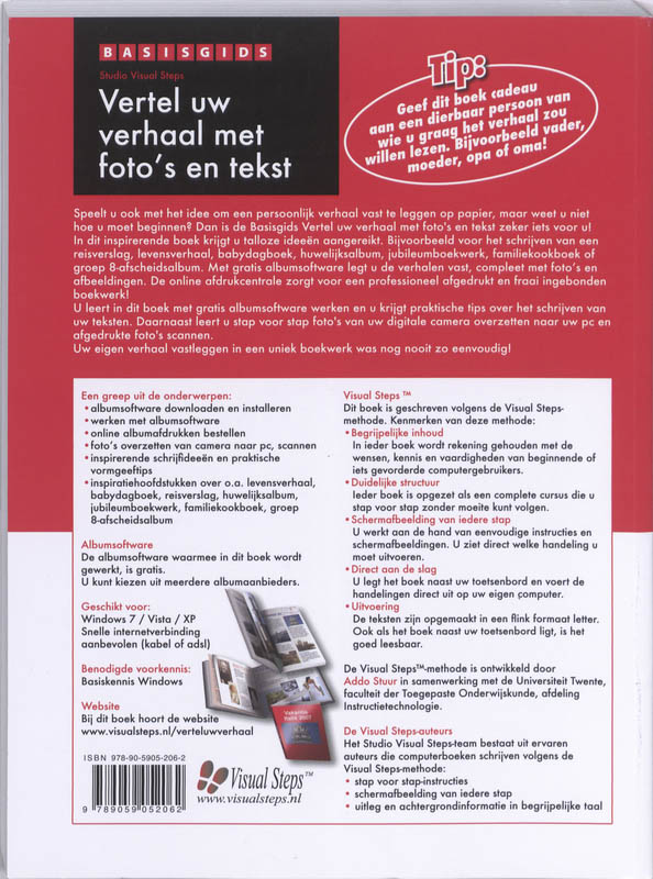 Achterkant van Basisgids Vertel uw verhaal met foto's en tekst