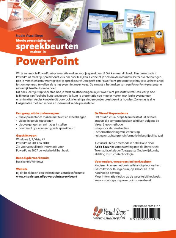 Achterkant van Mooie presentaties en spreekbeurten maken in PowerPoint