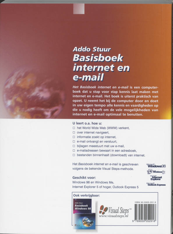 Achterkant van Basisboek internet en e-mail