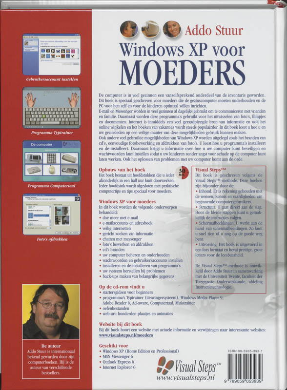 Achterkant van Windows XP voor moeders