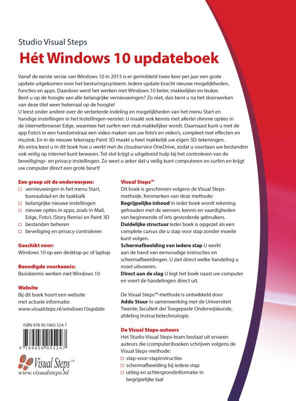 Achterkant van Hét Windows 10 updateboek