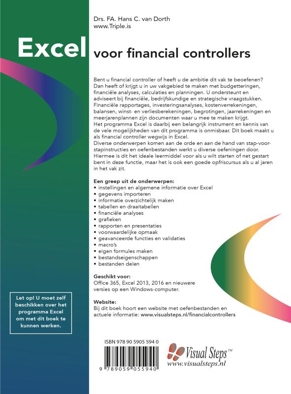 Achterkant van Excel voor financial controllers