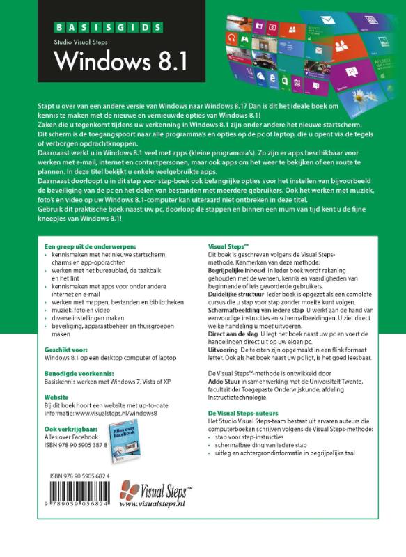 Achterkant van Basisgids Windows 8.1