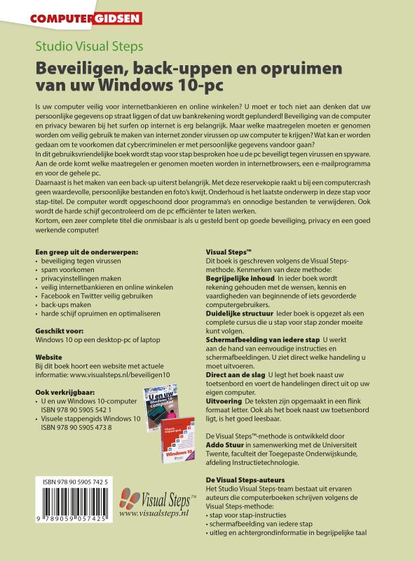 Achterkant van Beveiligen, back-uppen en opruimen van uw Windows 10-pc