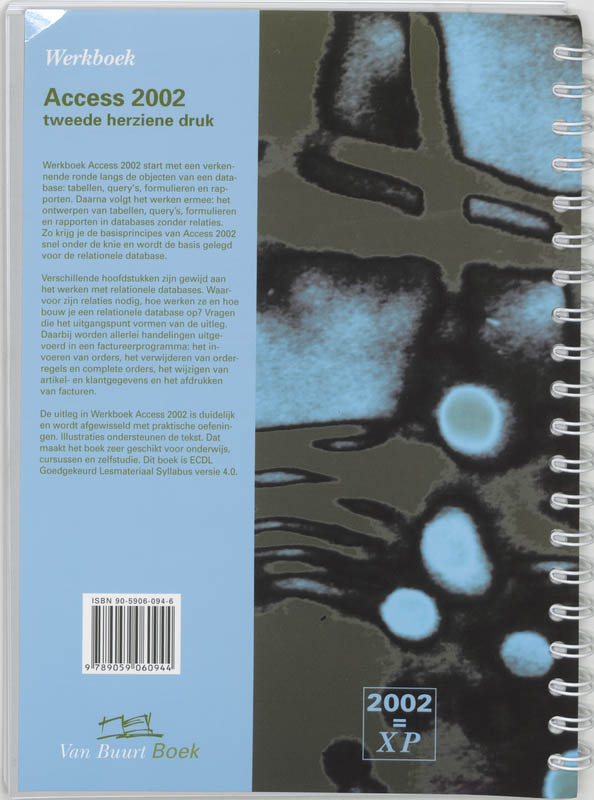 Achterkant van Werkboek