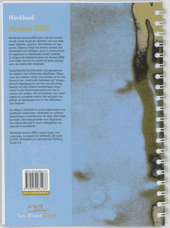 Achterkant van Werkboek