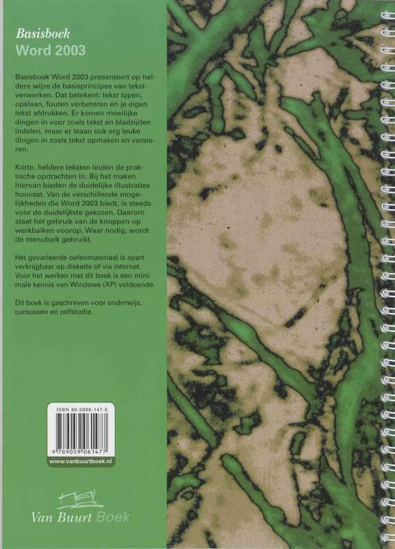 Achterkant van Basisboek Word 2003