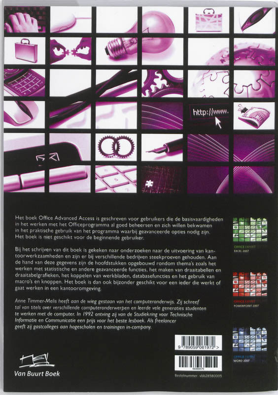 Achterkant van Office expert Access 2007