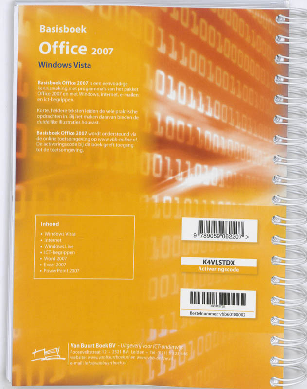 Achterkant van Office 2007