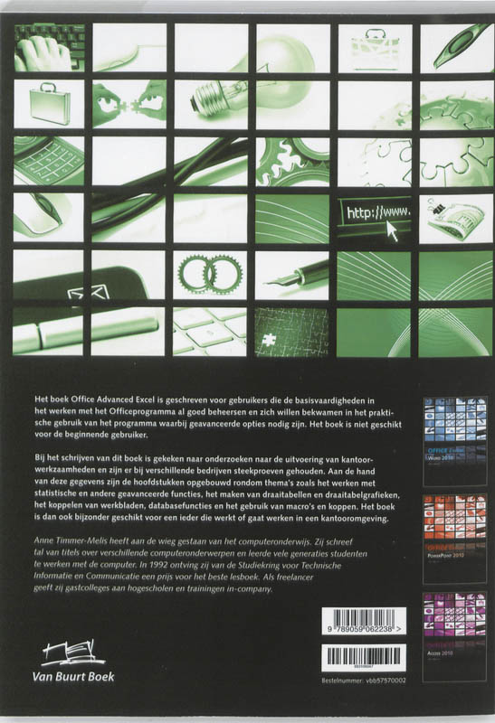 Achterkant van Office Advanced Excel 2010
