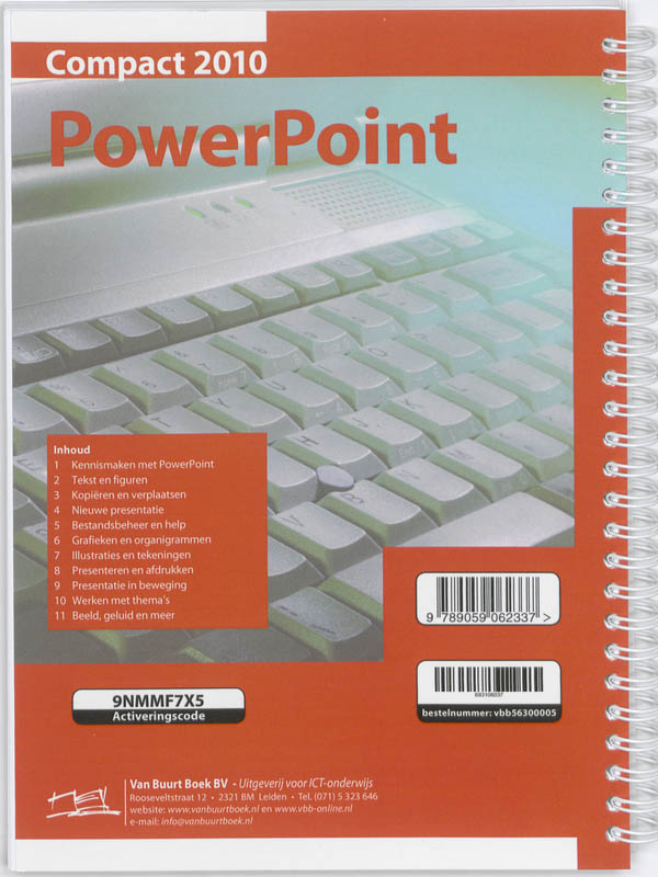 Achterkant van Compact PowerPoint 2010