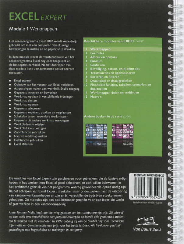 Achterkant van Werkmappen Basis