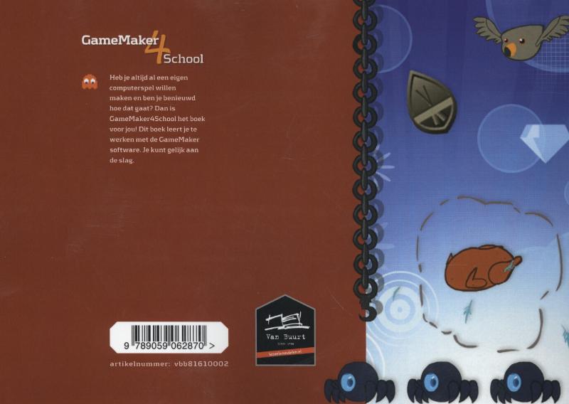 Achterkant van GameMaker4School