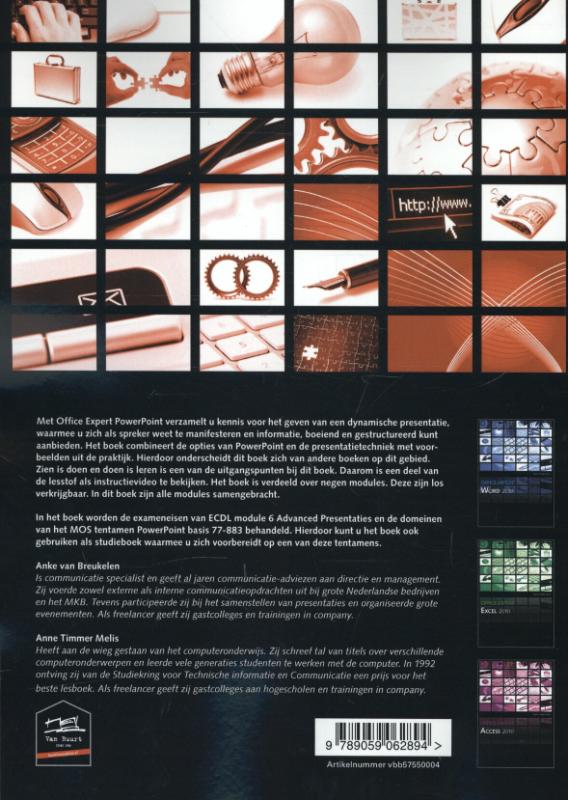Achterkant van Powerpoint 2010