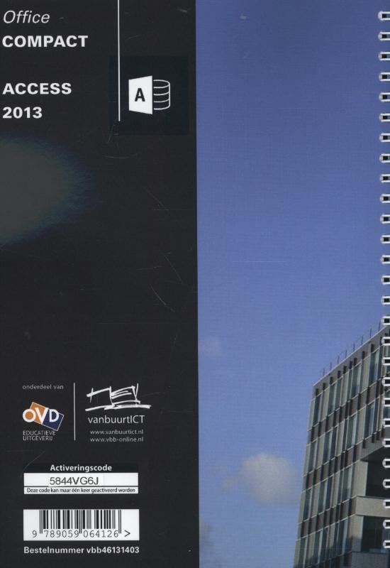 Achterkant van Acces 2013