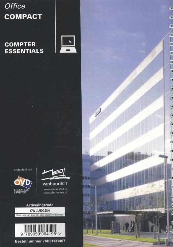 Achterkant van Computer essentials