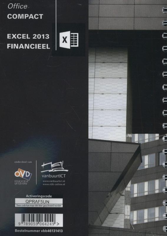 Achterkant van Excel financieel 2013