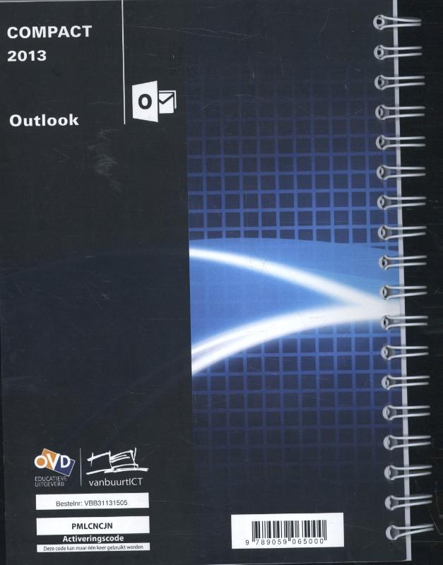 Achterkant van Office compact Outlook 2013