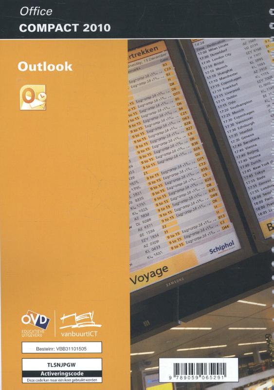 Achterkant van Compact Outlook 2010