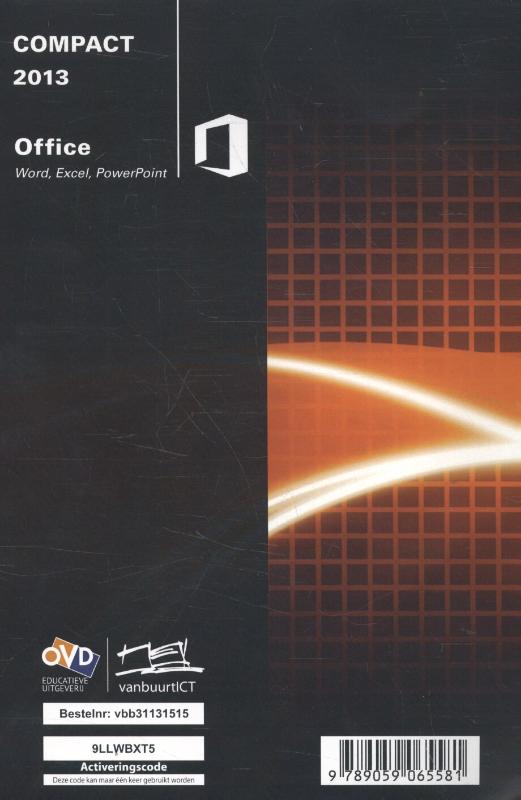 Achterkant van Compact Office 2013