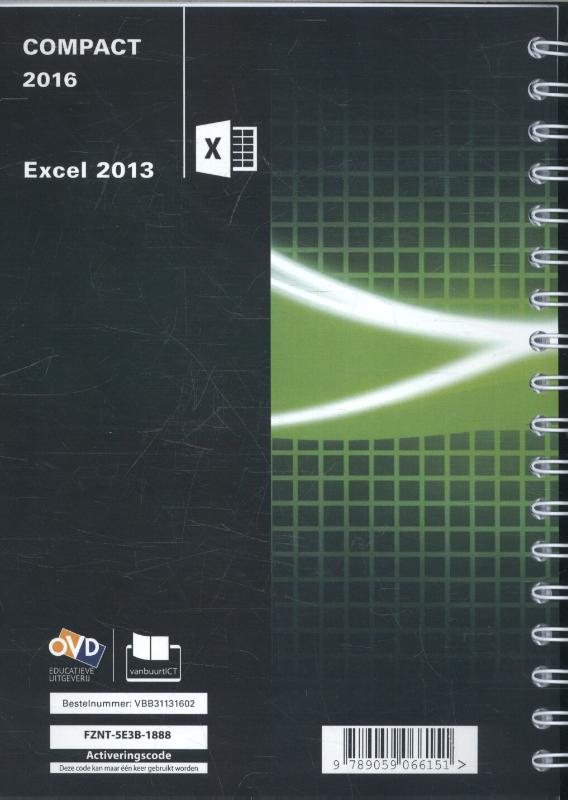 Achterkant van Excel 2013