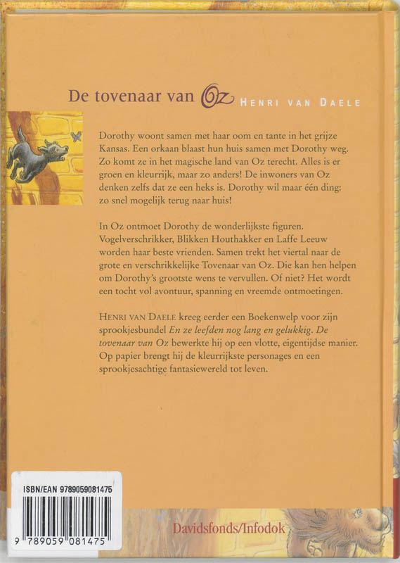 Achterkant van De tovenaar van Oz